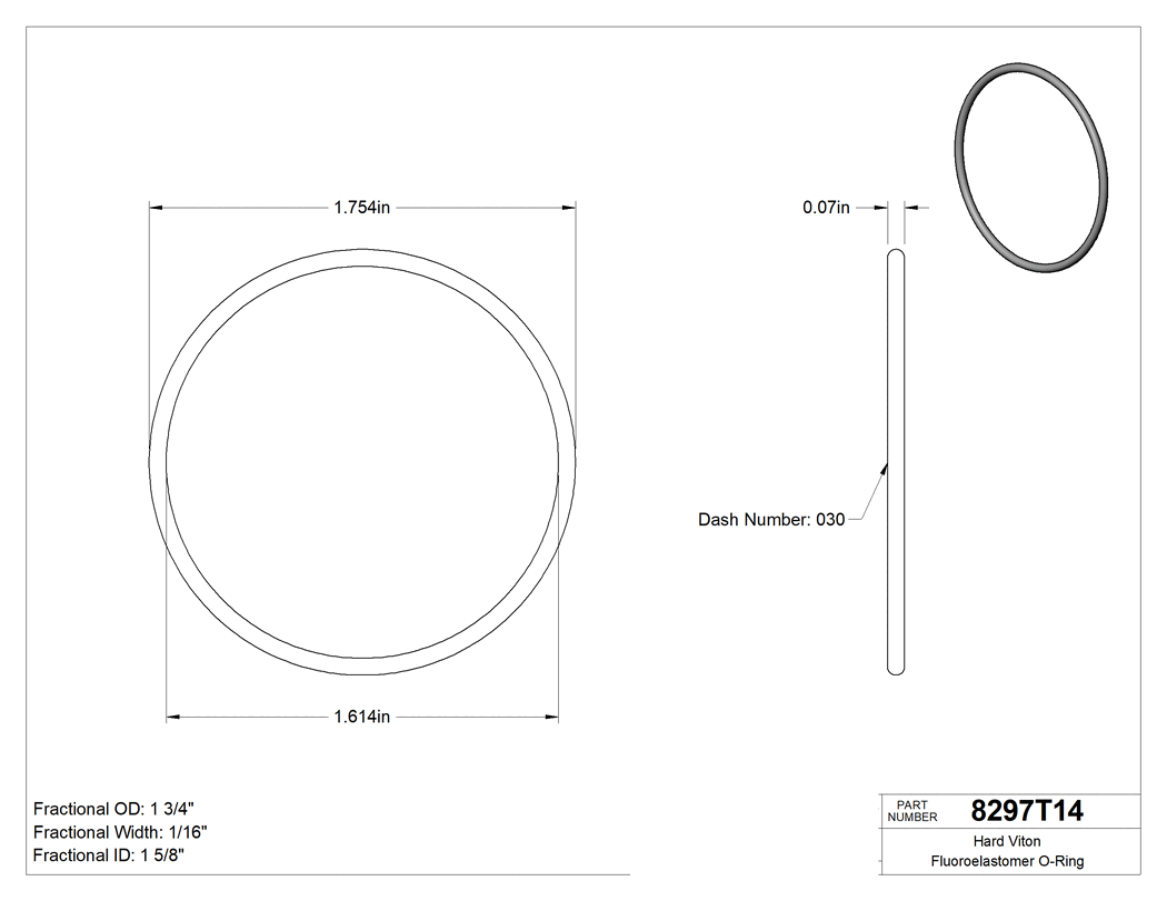 Technical drawing - 8297T14